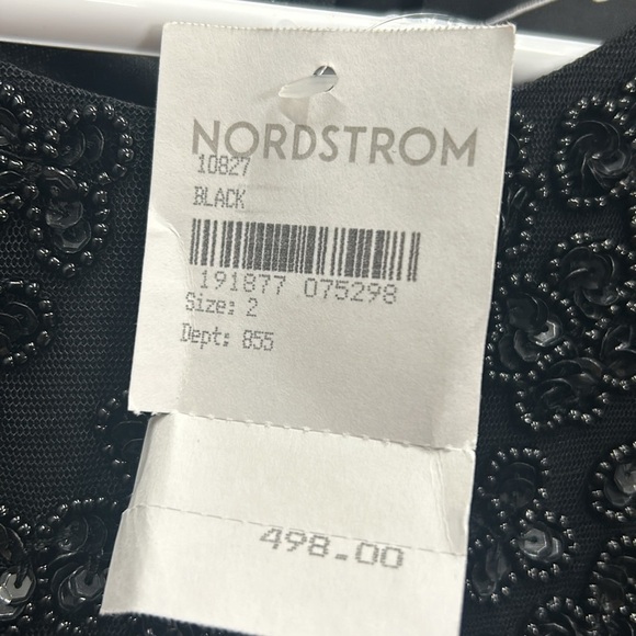 Mac Duggal 10827 NWT HAND BEADED FLOUNCE SLEEVE MIDI DRESS - Picture 13 of 14